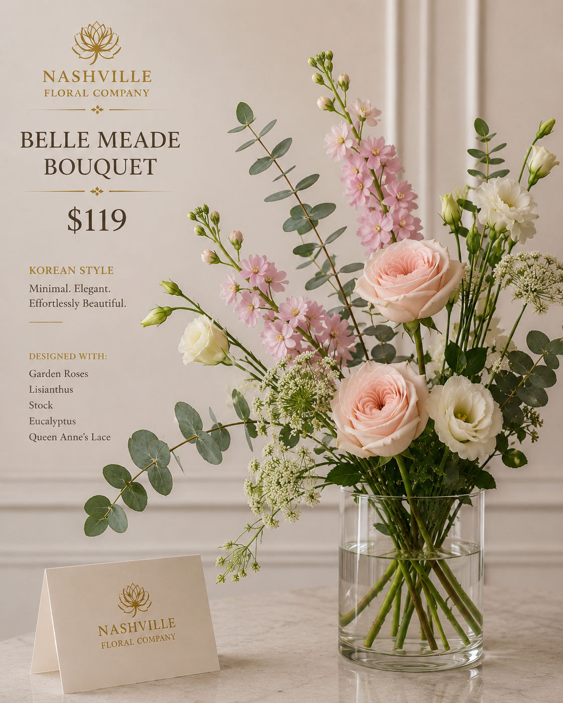 Belle Meade Bouquet ($119)