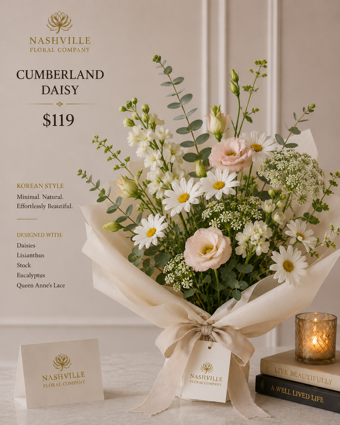 Cumberland Daisy Bouquet ($119)