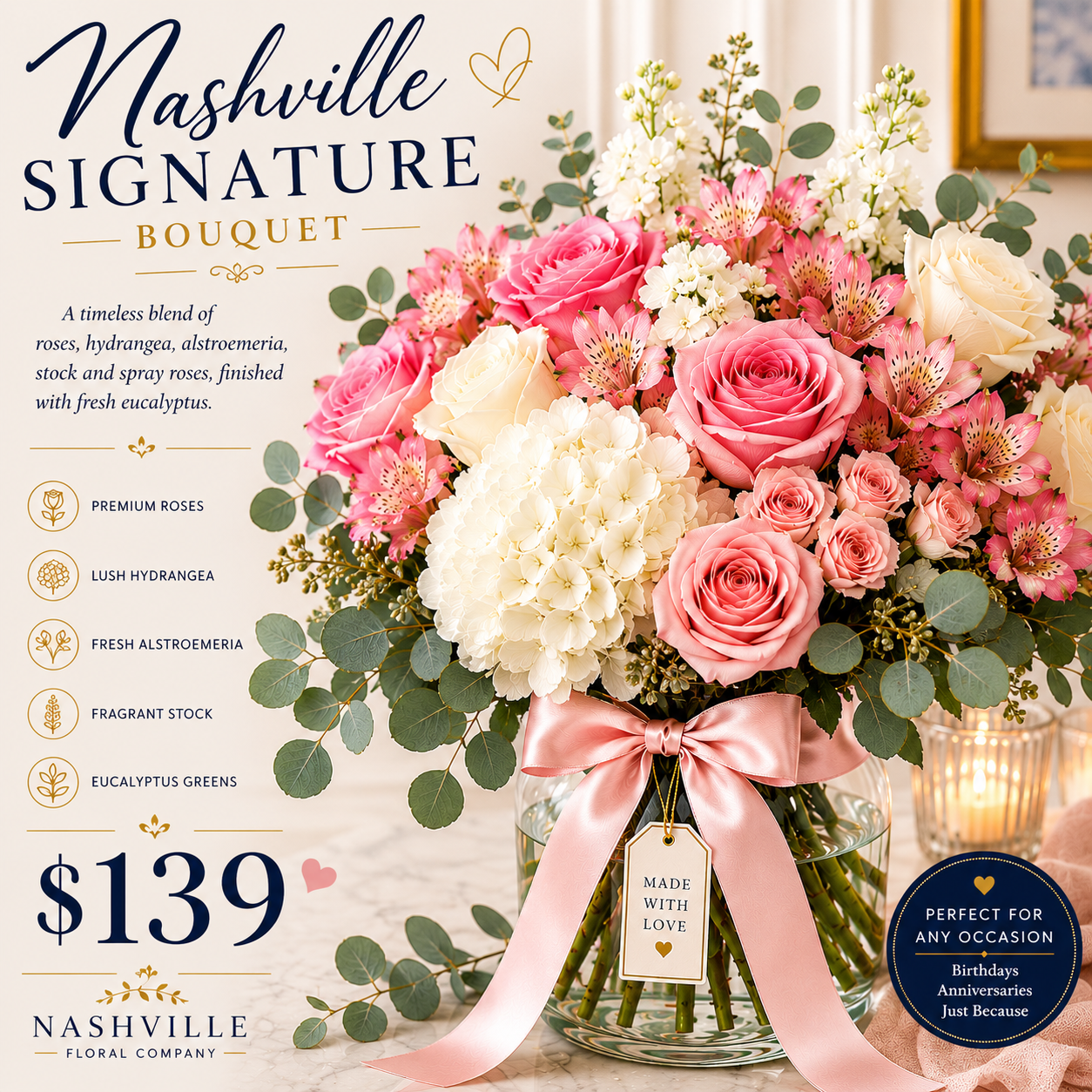 Nashville Signature Bouquet $139