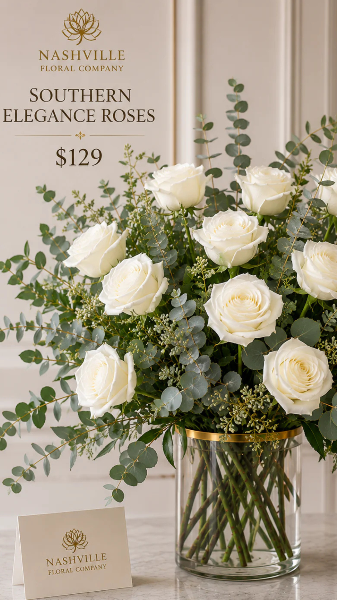 Southern Elegance Roses ($129)