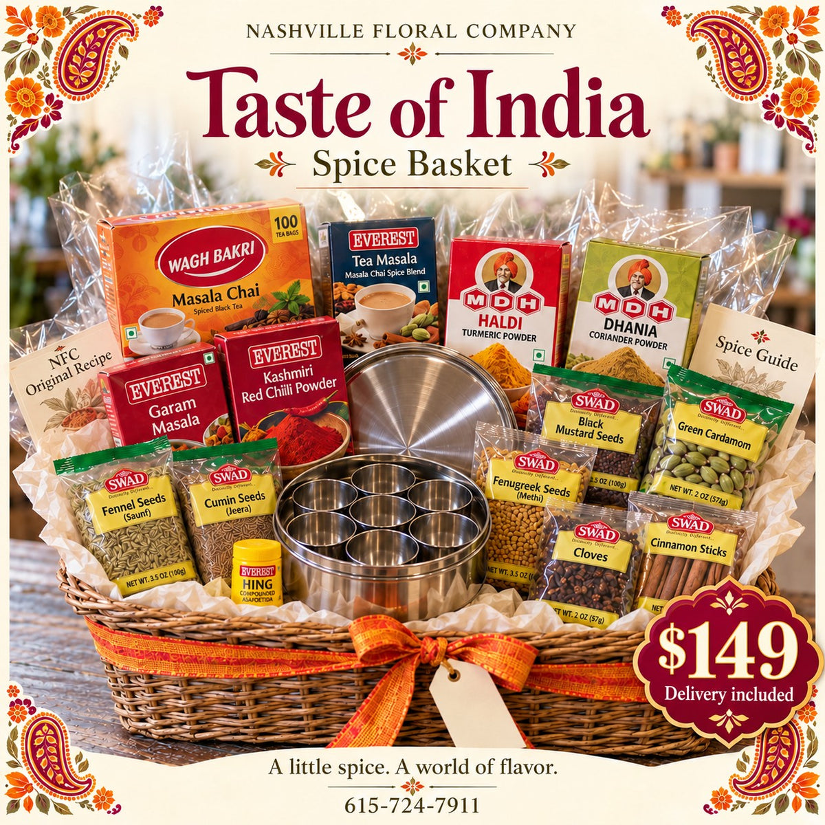 Taste of India Spice Basket — $149, Delivery Included